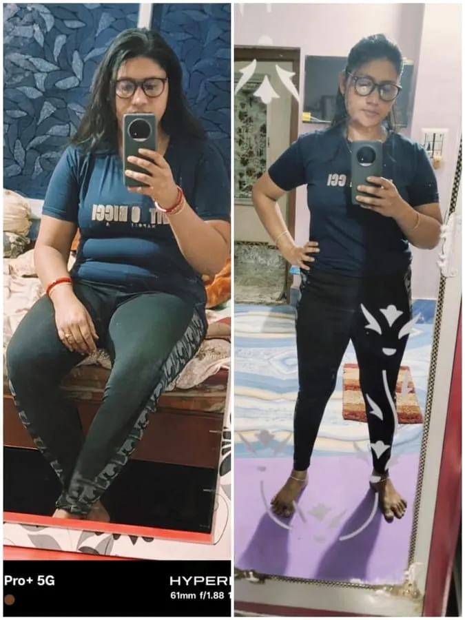 Real client before and after transformation