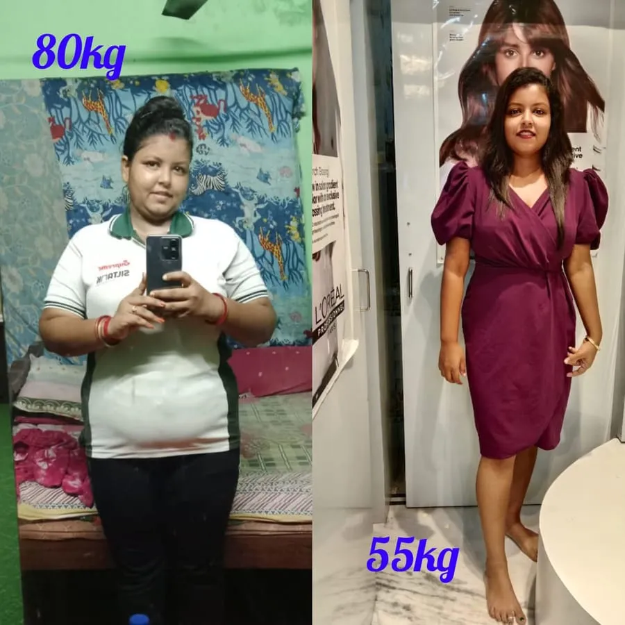 Real client before and after transformation