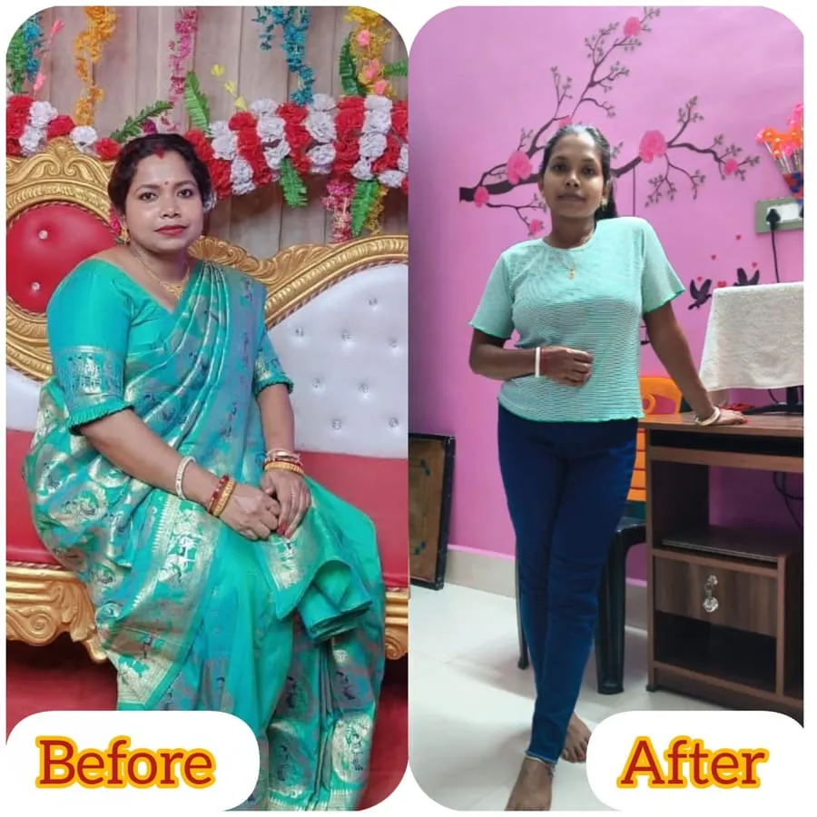 Real client before and after transformation